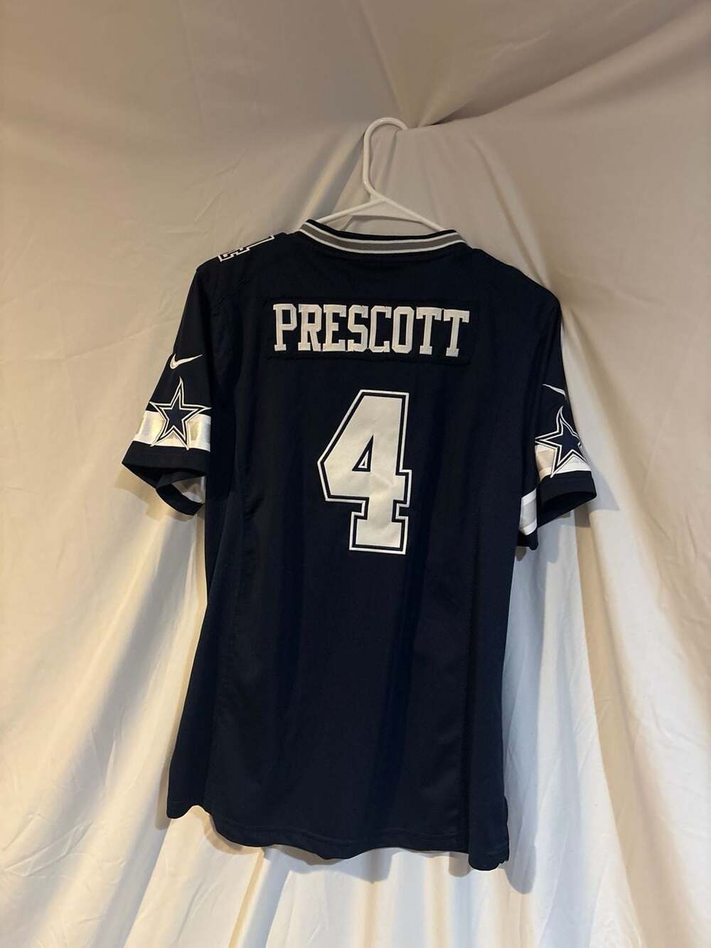 Nike NFL Dallas Cowboys Dak Prescott #4 On Field Game Jersey Navy Blue XXL - Picture 4 of 4